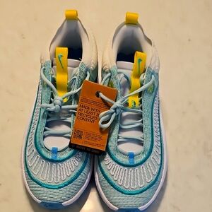 Nike Aqua and White Sneakers